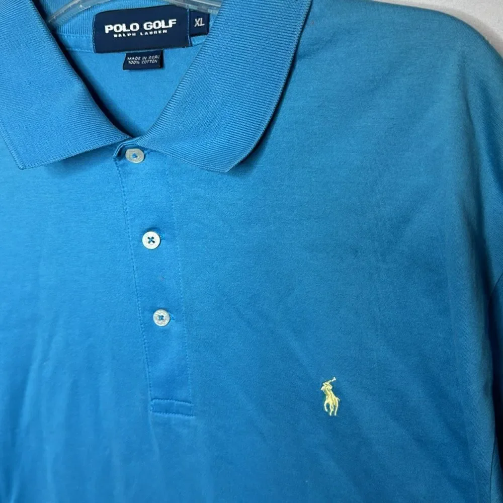 Polo Golf Ralph Lauren Blue Colored Golf Shirt. Size XL.